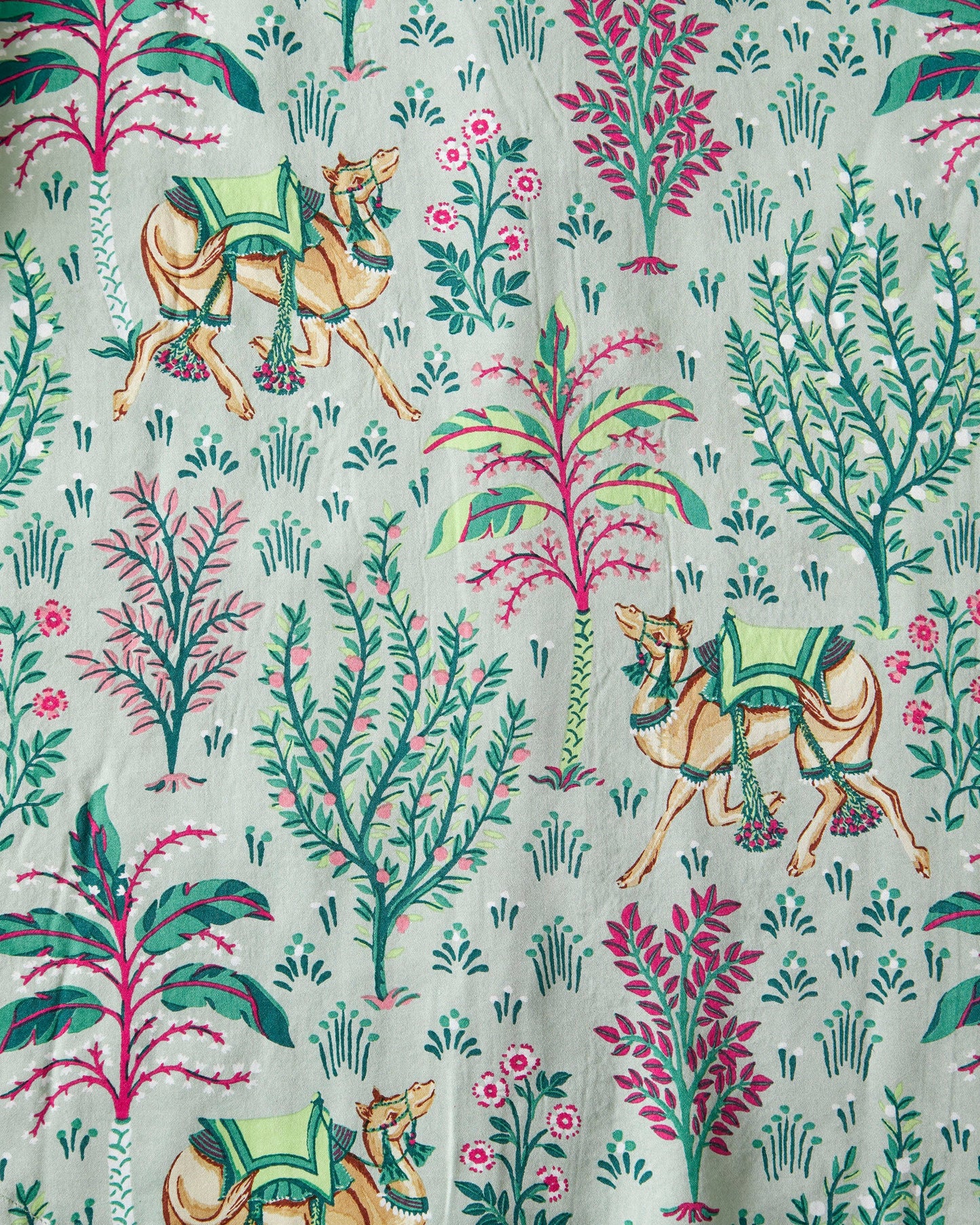 Camel's Courtyard - Petite Eco Satin Wildest Dreams Set - Avocado - Printfresh