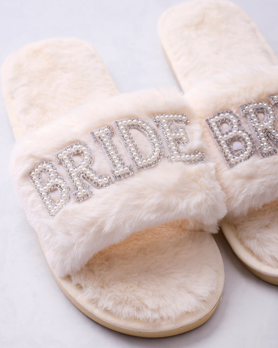 Ivory - Bride Pearl Slipper - Printfresh