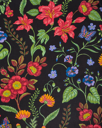 Moonlit Botanical - Blair Dress - Ink - Printfresh