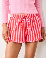 Gift Wrapping - Ruffle Shorts - Peppermint Swirl - Printfresh