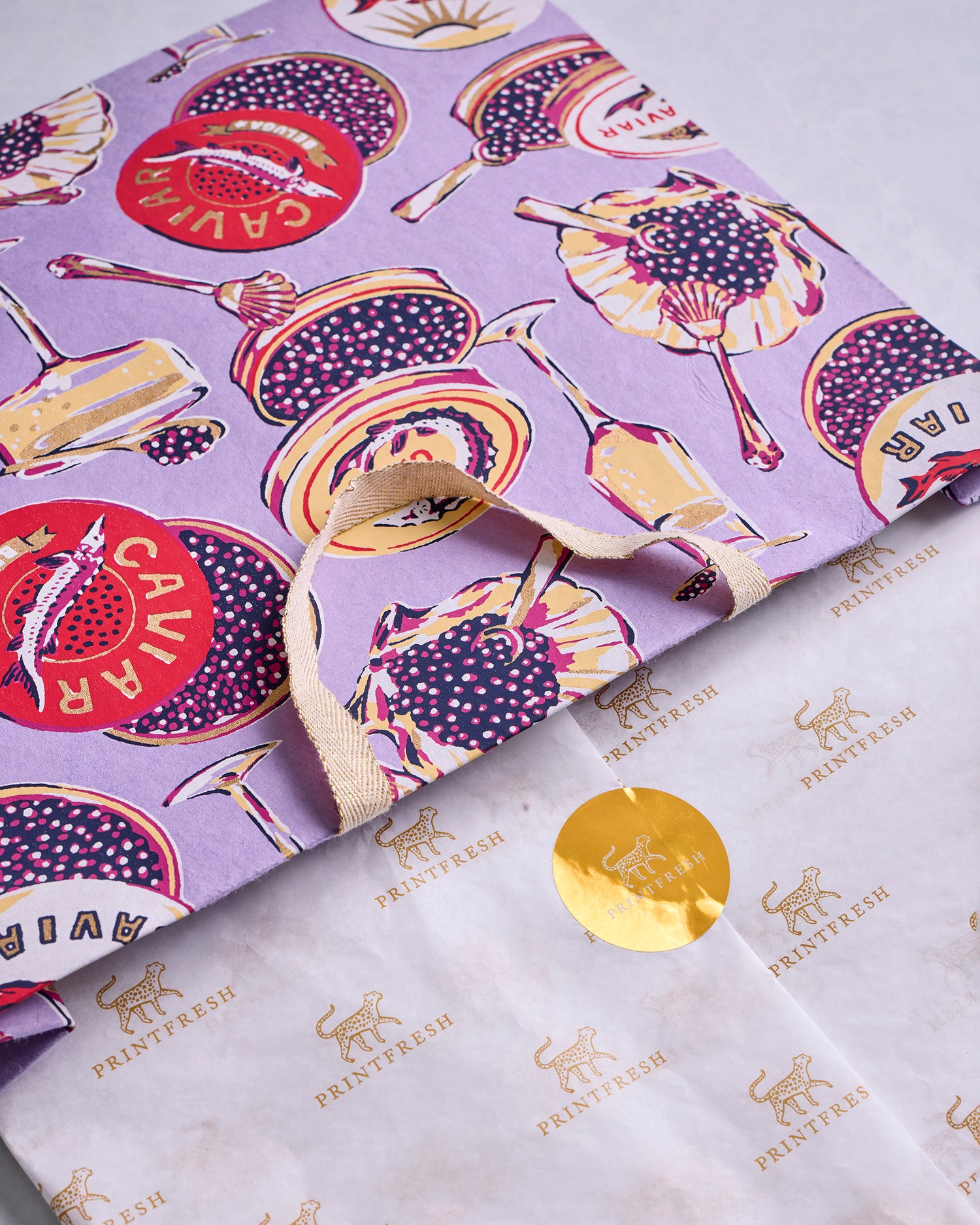 Champagne & Caviar - Gift Wrapping - Lavender Spritz - Printfresh