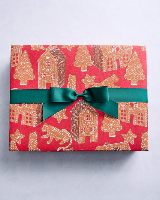 Gingerbread Party - Paper Gift Box - Ruby - Printfresh