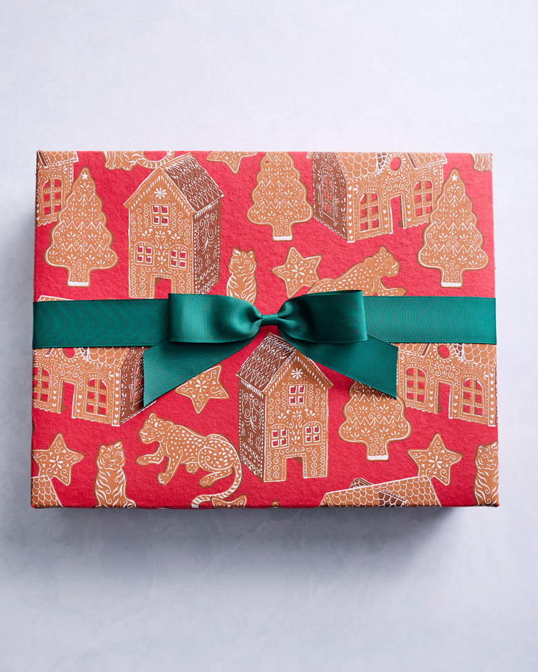 Gingerbread Party - Paper Gift Box - Ruby - Printfresh
