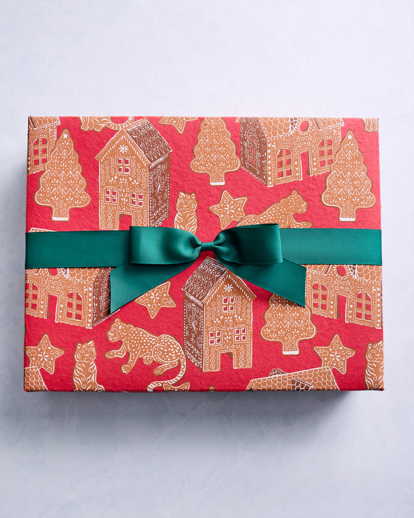 Gingerbread Party - Paper Gift Box - Ruby - Printfresh