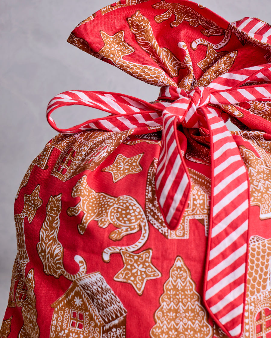 GingerBread Party - Gift Sack - Ruby - Printfresh