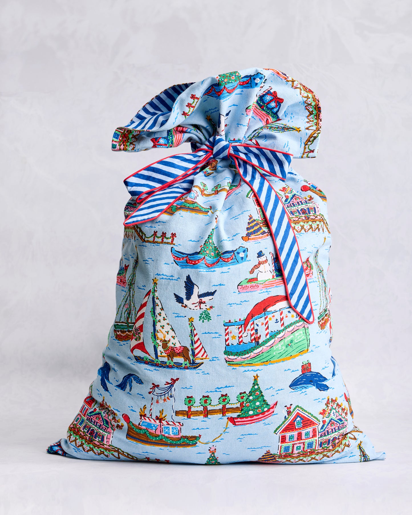 Sugar Plum Ferry - Gift Sack - Pale Blue - Printfresh