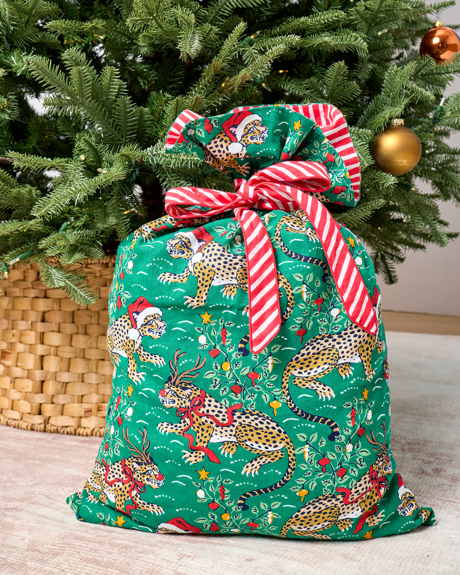Very Merry Bagheera - Gift Sack - Mistletoe - Printfresh