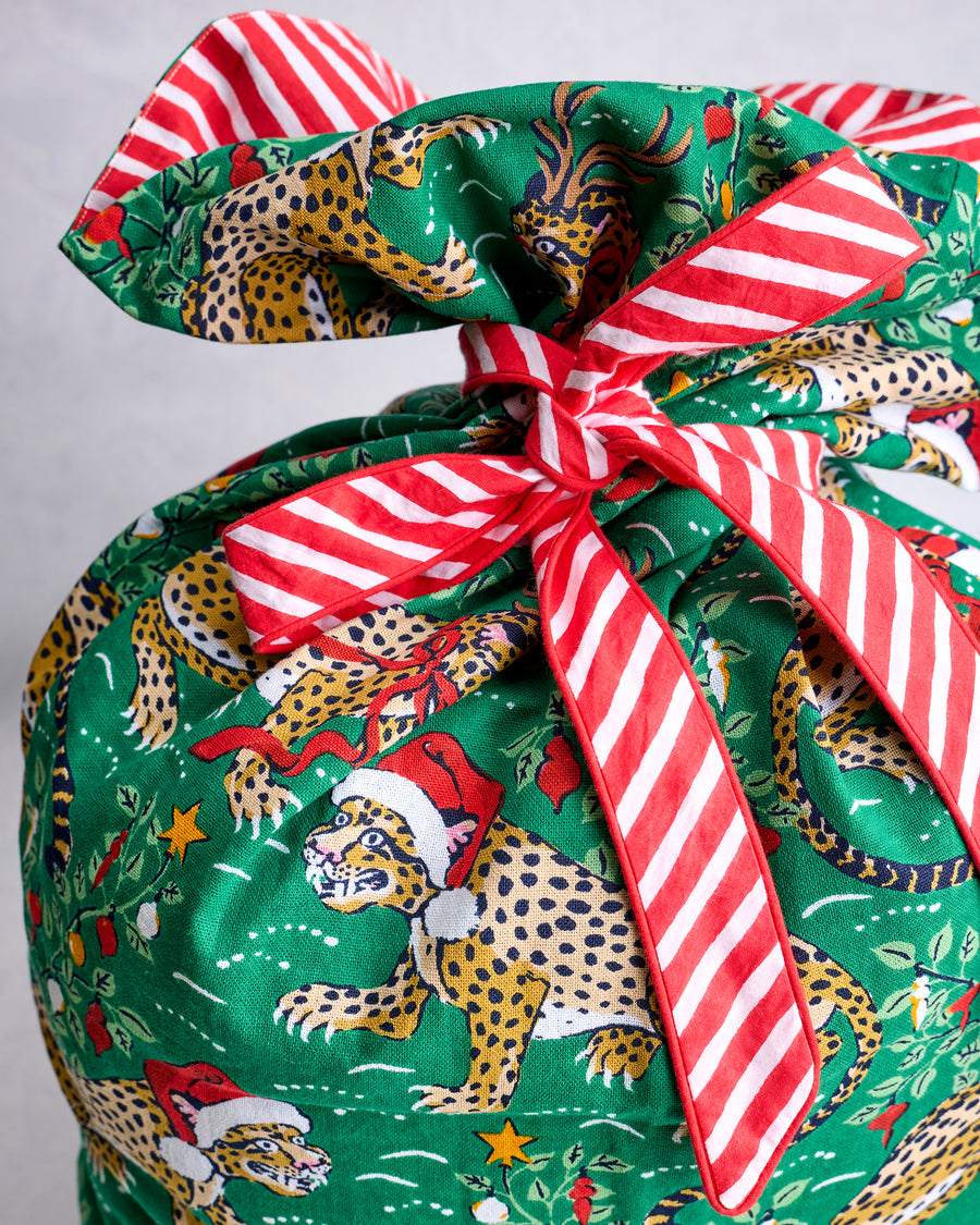 Very Merry Bagheera - Gift Sack - Mistletoe - Printfresh