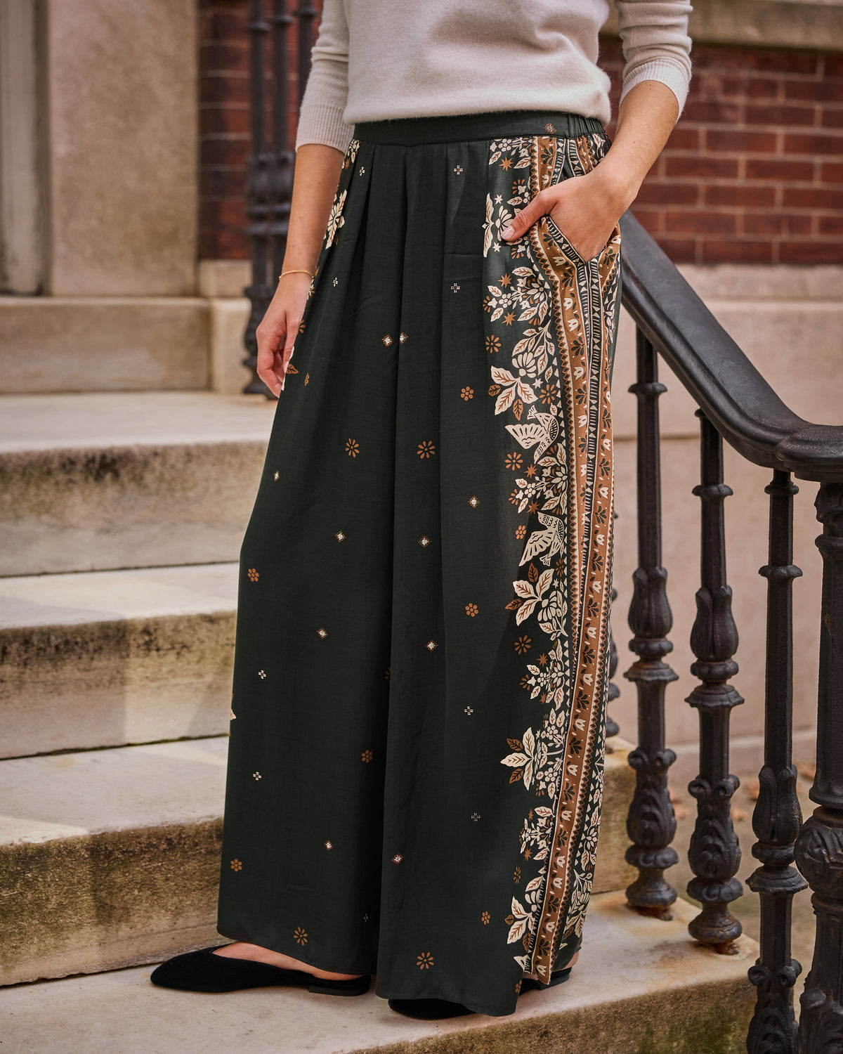 Solstice Tapestry - Sasha Pants - Spruce