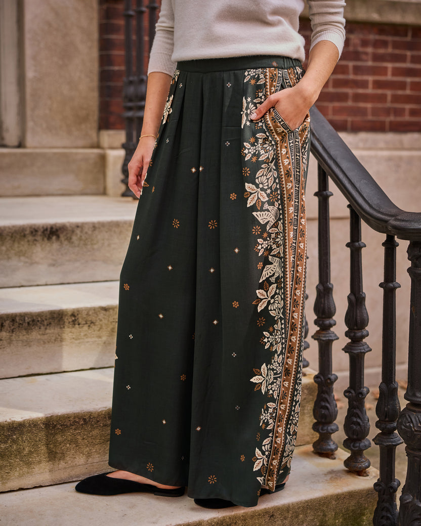 Solstice Tapestry - Sasha Pants - Spruce