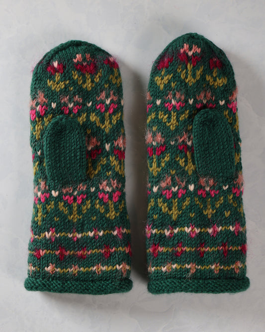 Evergreen - Leelu Mitten - French Knot