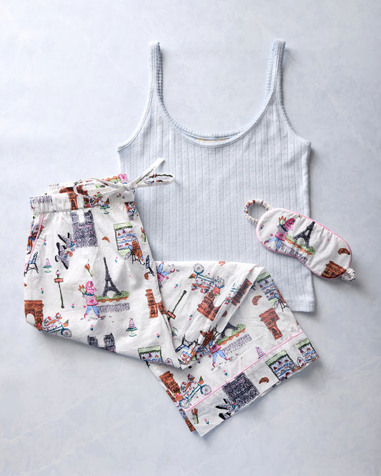 Paris Getaway - Cropped Pants Sleepover Bundle - Multi - Printfresh