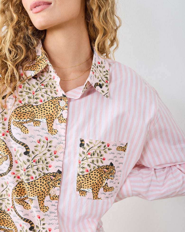 Bagheera - Everyday Button Down - Blush - Printfresh