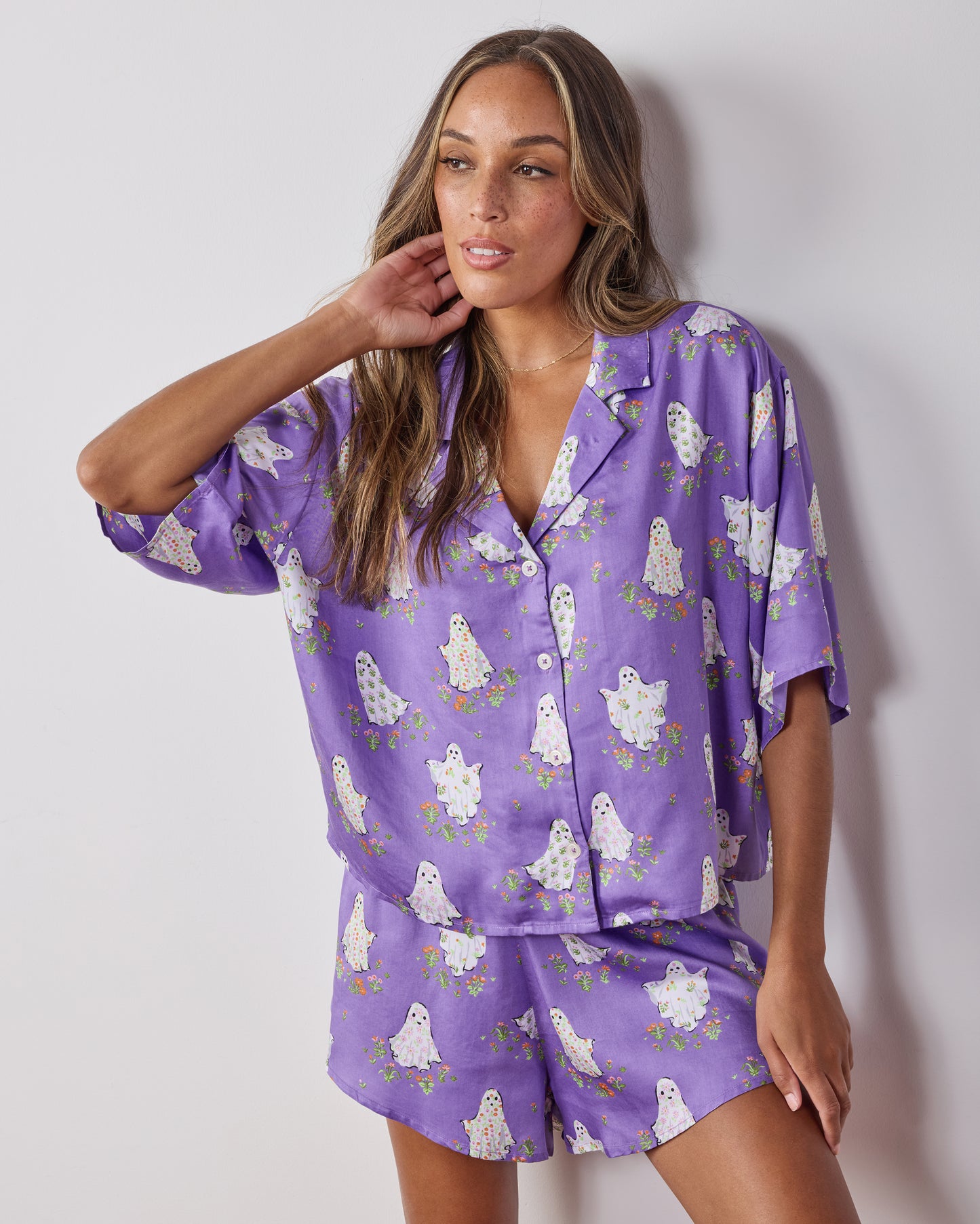Gardening Ghosts - Eco Satin Sweet Dreams Set - Eerie Amethyst