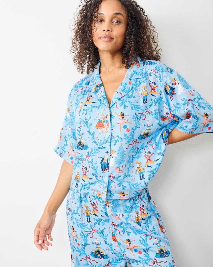 Nutcracker Dreams - Eco Satin Wildest Dreams Set - Blue Slipper - Printfresh