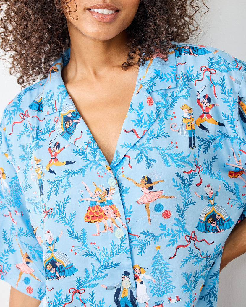 Nutcracker Dreams - Tall Eco Satin Wildest Dreams Set - Blue Slipper - Printfresh