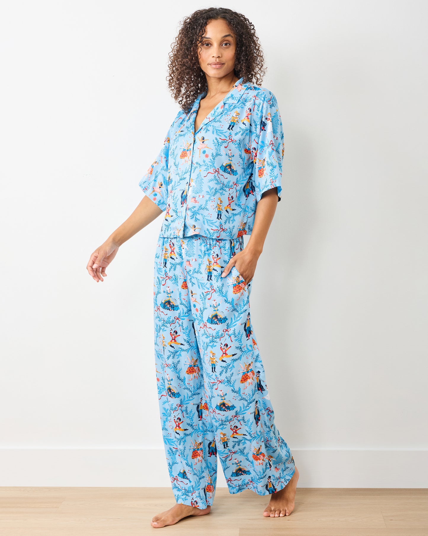 Nutcracker Dreams - Tall Eco Satin Wildest Dreams Set - Blue Slipper - Printfresh