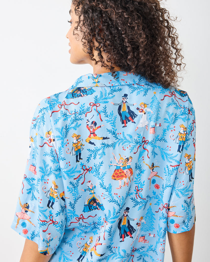 Nutcracker Dreams - Eco Satin Wildest Dreams Set - Blue Slipper - Printfresh