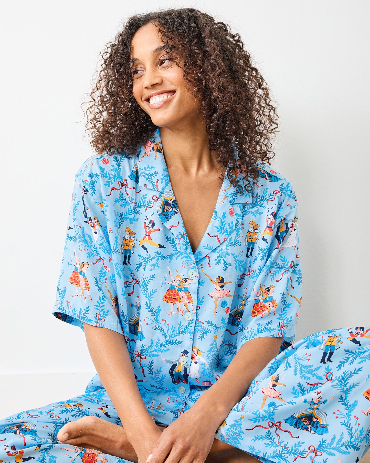 Nutcracker Dreams - Eco Satin Wildest Dreams Set - Blue Slipper - Printfresh