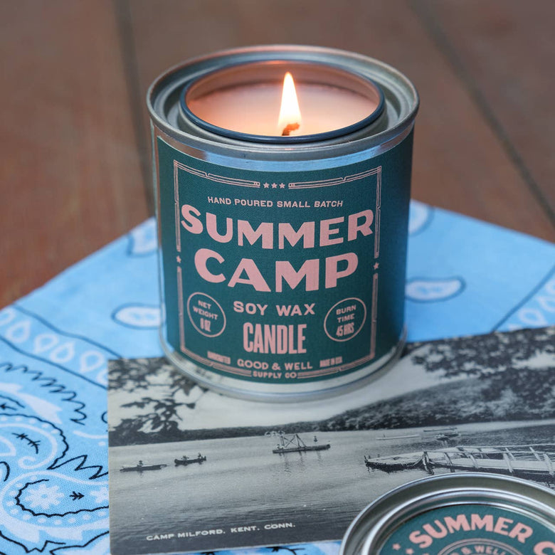 Watermelon & Citrus Fizz - Summer Camp Candle - Good & Well Supply Co. - Printfresh