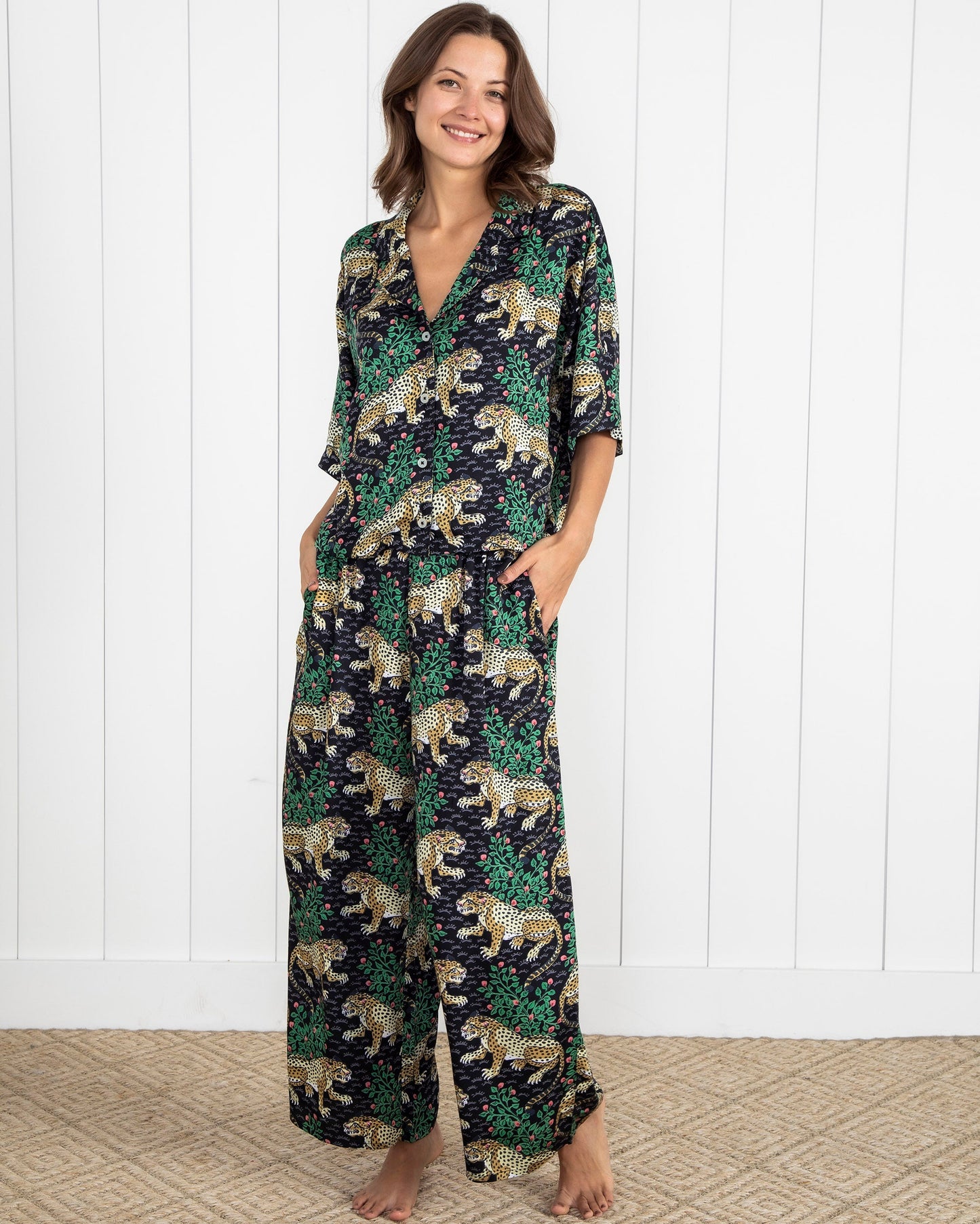 Bagheera - Petite Eco Satin Wildest Dreams Set - Ink - Printfresh