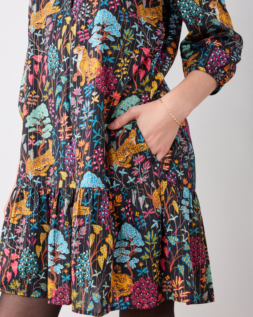 Garden Menagerie - Charlie Dress - Ink - Printfresh
