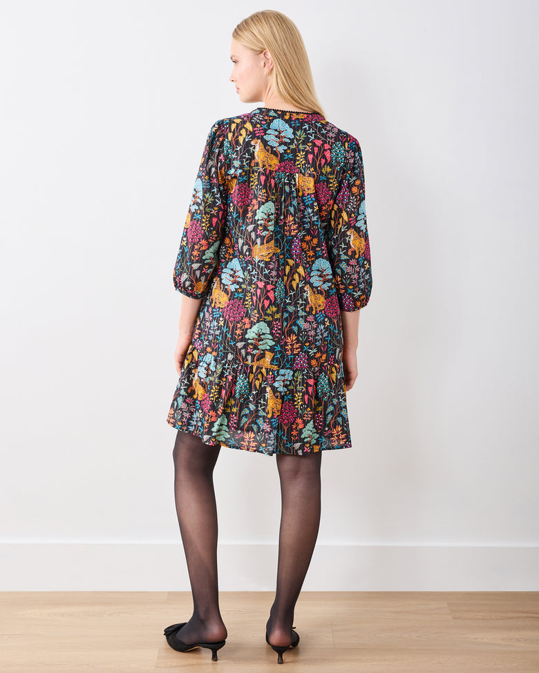 Garden Menagerie - Charlie Dress - Ink - Printfresh