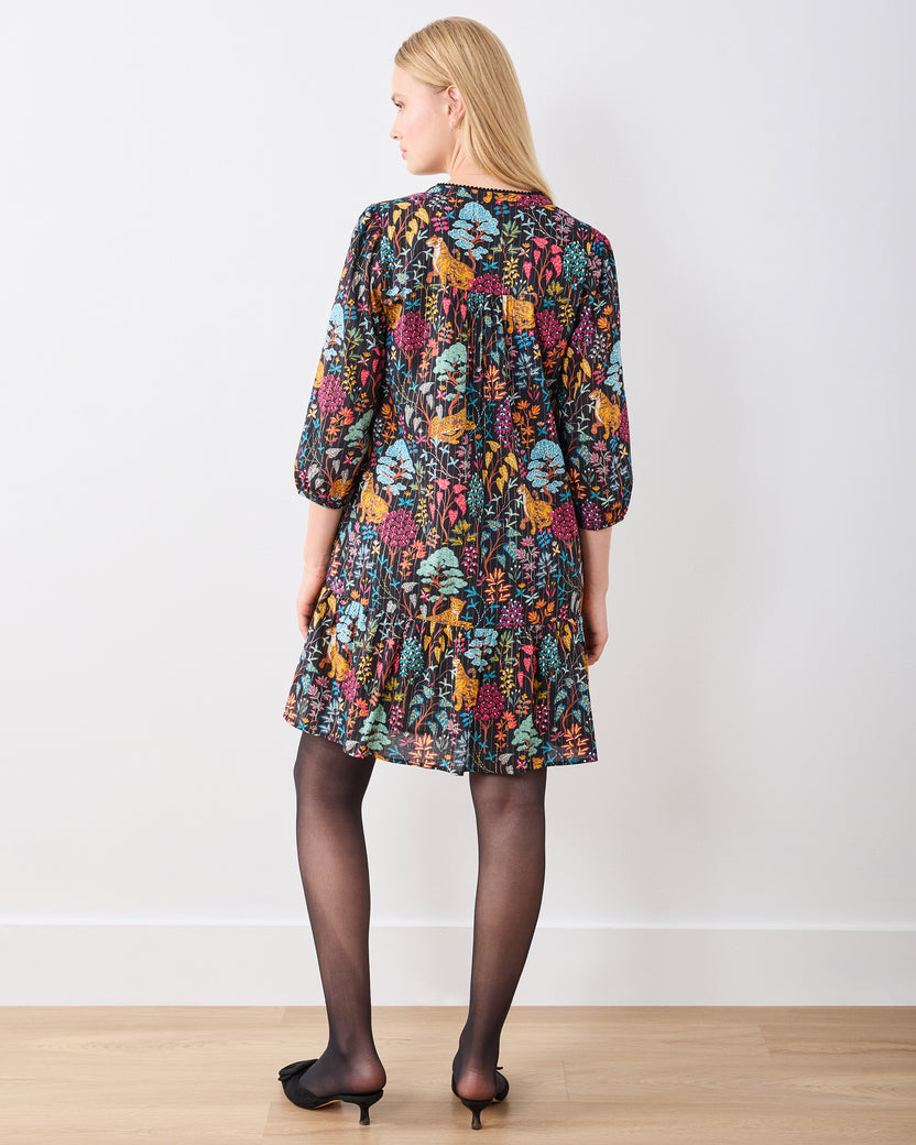 Garden Menagerie - Charlie Dress - Ink - Printfresh