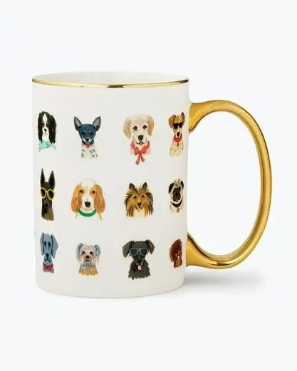 Multi - Dog Days Porcelain Mug - Rifle Paper Co - Printfresh