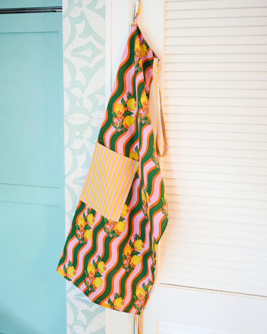 Lemon Twist - Apron - Limoncello - Printfresh