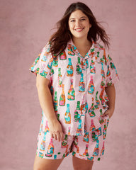 Pop the Bubbly - Short PJ Set - Sparkling Rosé - Printfresh