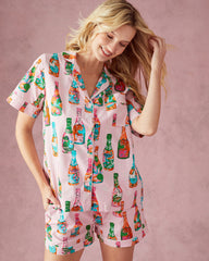 Pop the Bubbly - Short PJ Set - Sparkling Rosé - Printfresh