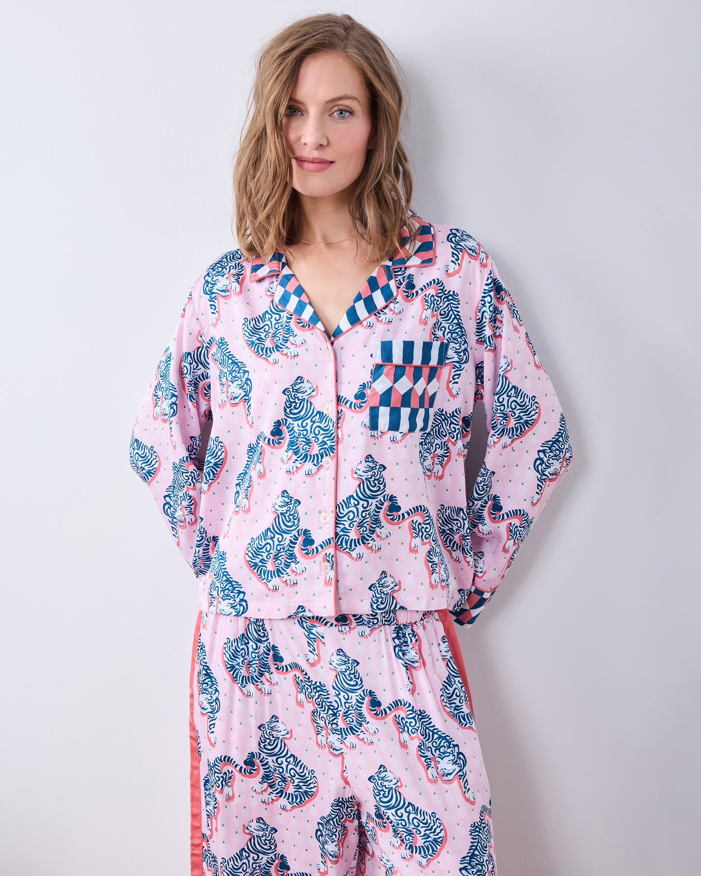 Tiger Queen - Eco Satin Rittenhouse Set - Blush & Bashful - Printfresh