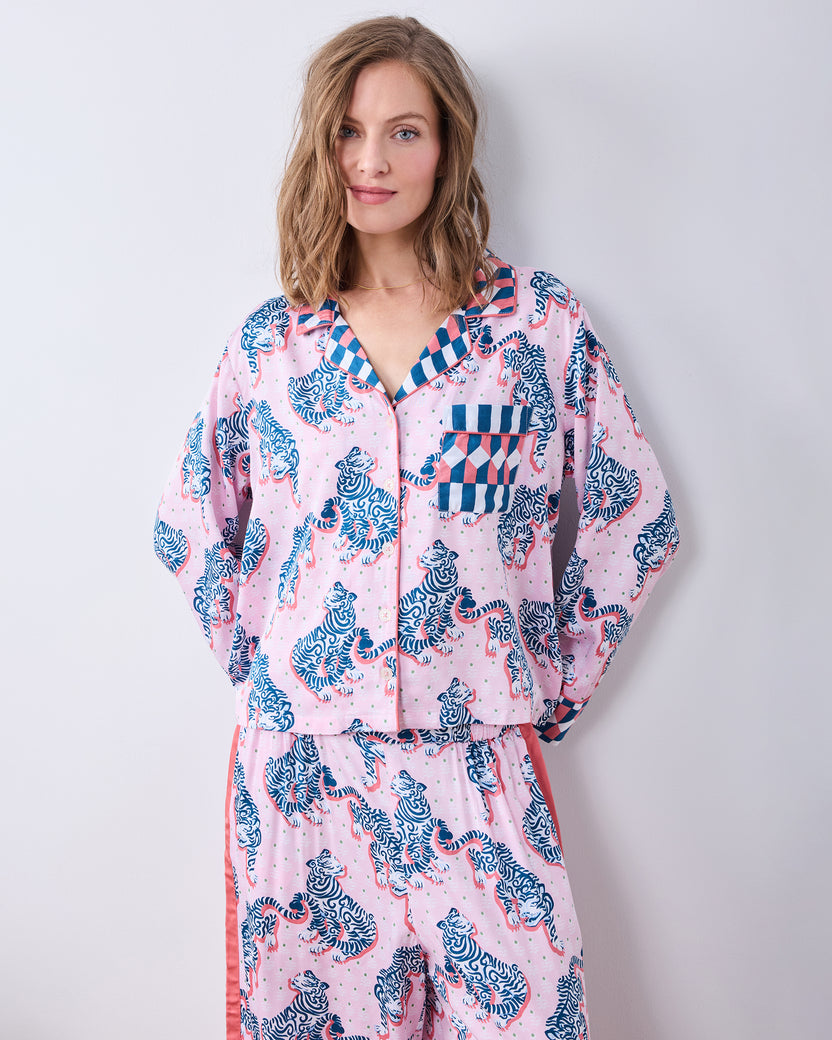 Tiger Queen - Eco Satin Rittenhouse Set - Blush & Bashful - Printfresh