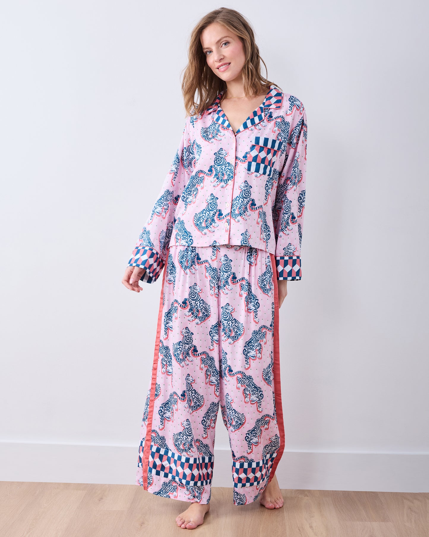 Tiger Queen - Eco Satin Rittenhouse Set - Blush & Bashful - Printfresh