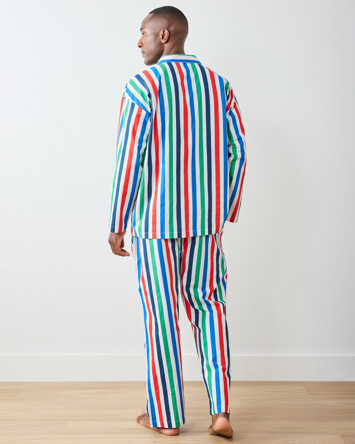 Gift Wrapping - Men's Long PJ Set - Nautical Stripes - Printfresh