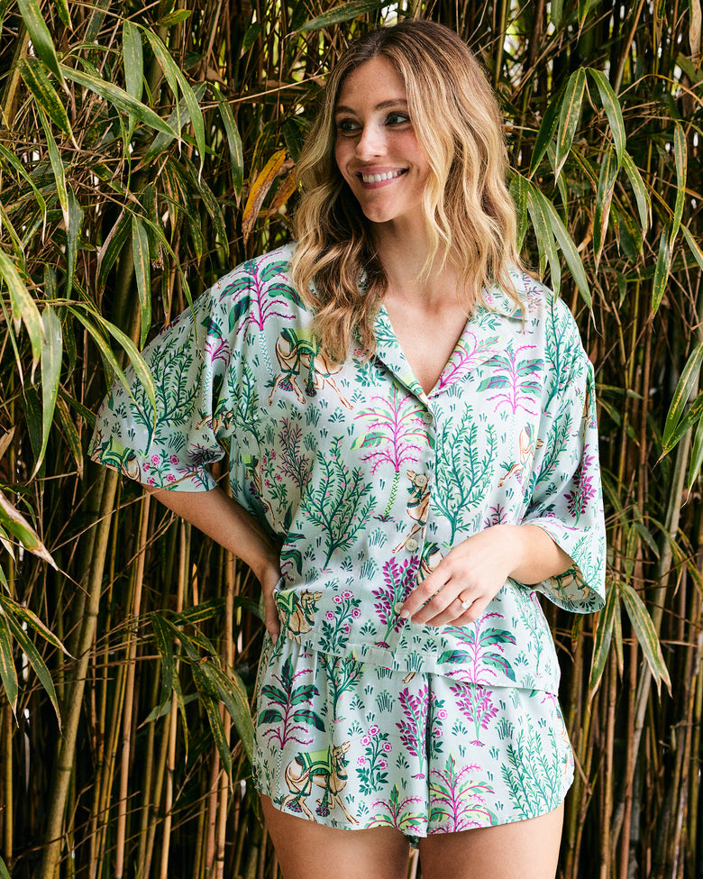 Camel's Courtyard - Eco Satin Sweet Dreams Set - Avocado - Printfresh