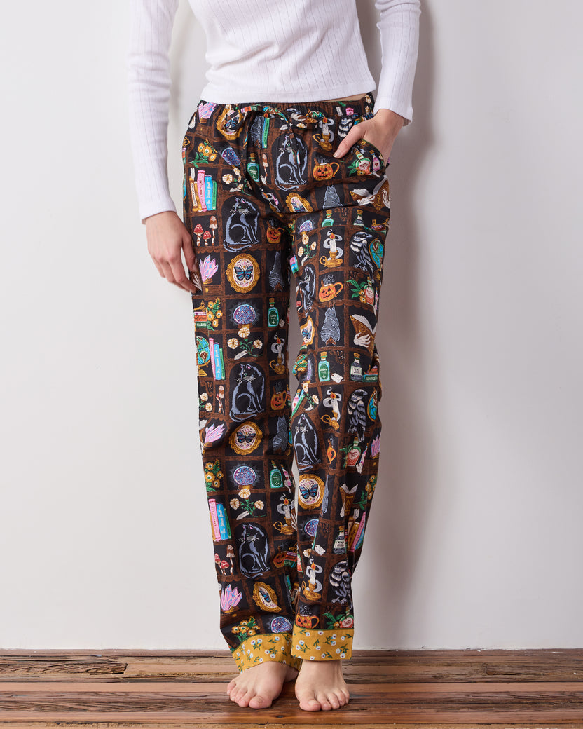 Enchanted Study - Tall PJ Pants - Obsidian