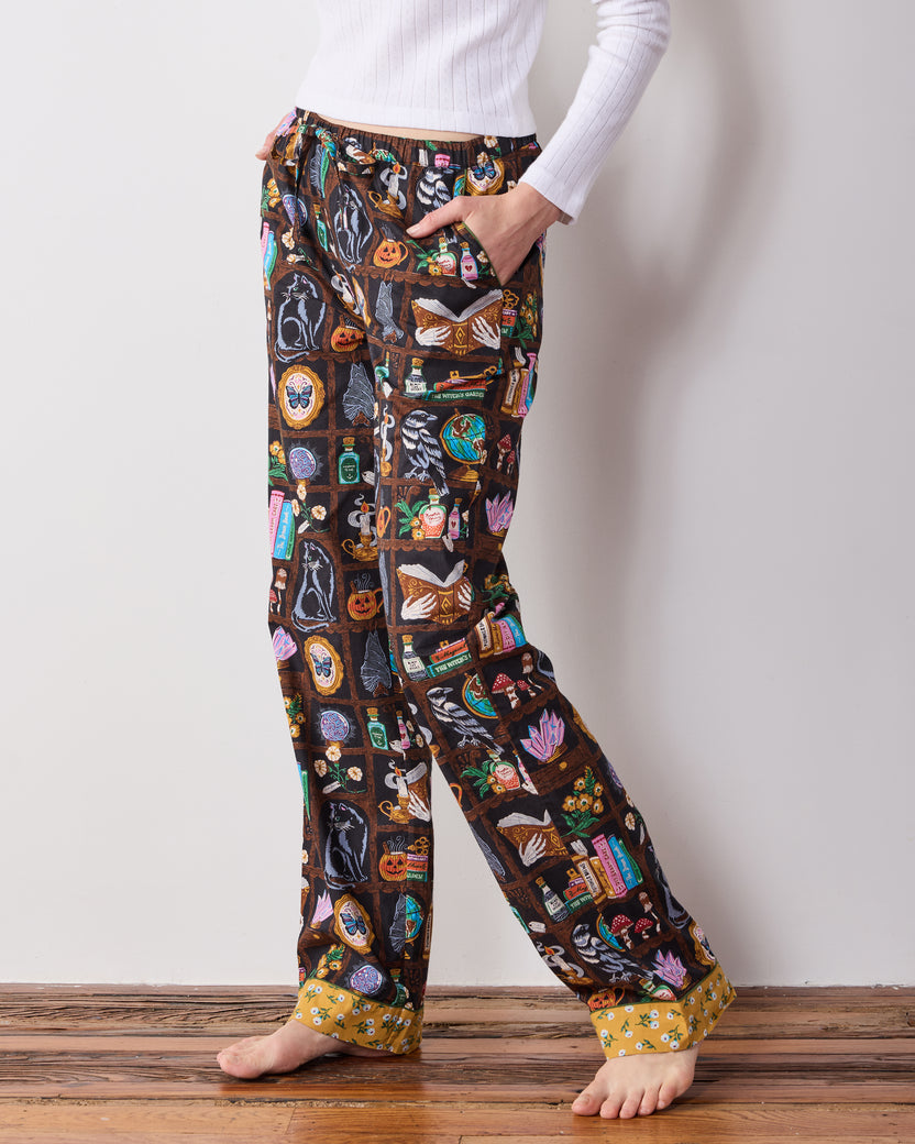 Enchanted Study - Tall PJ Pants - Obsidian