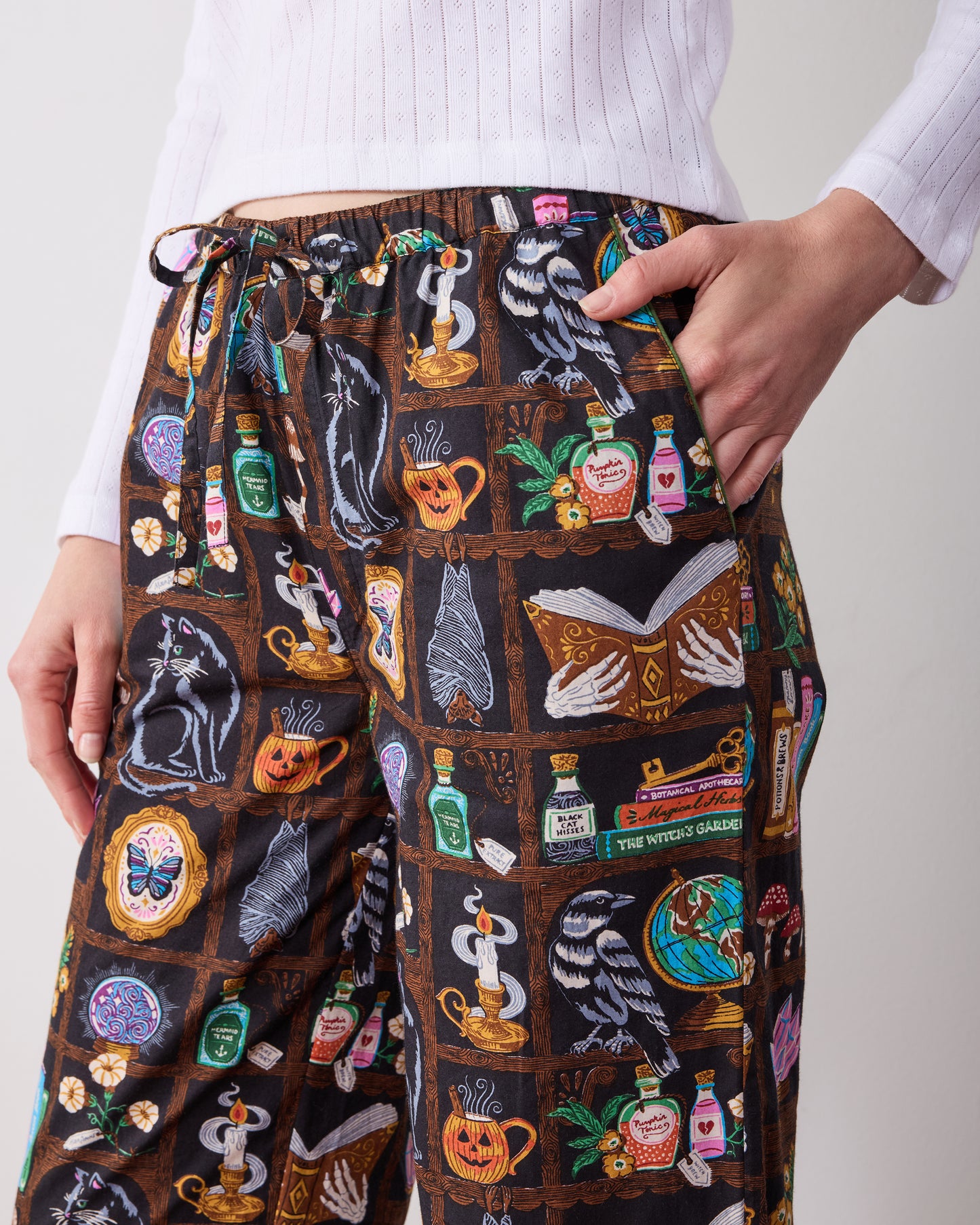 Enchanted Study - Tall PJ Pants - Obsidian