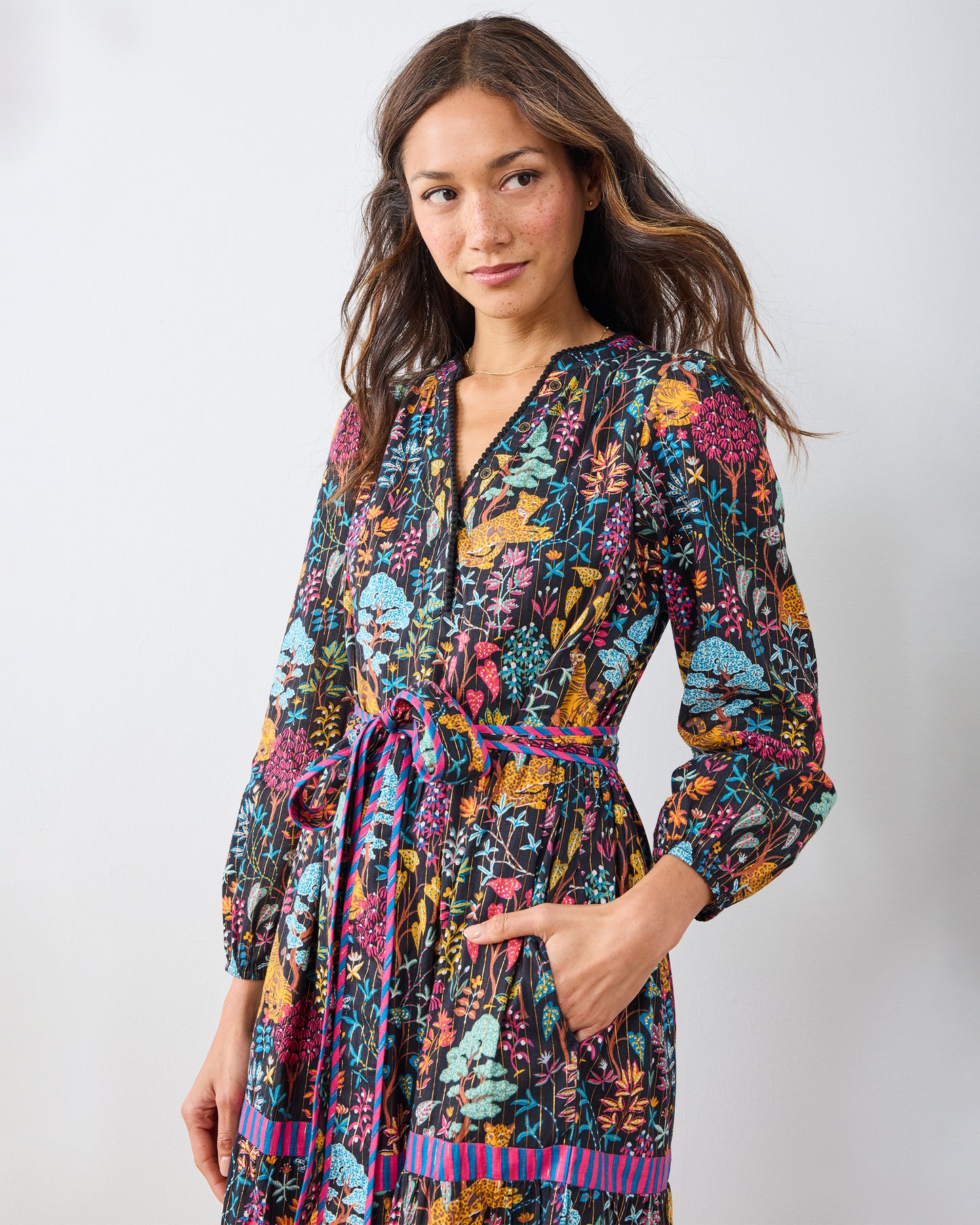 Garden Menagerie - One in A Million Dress - Ink - Printfresh