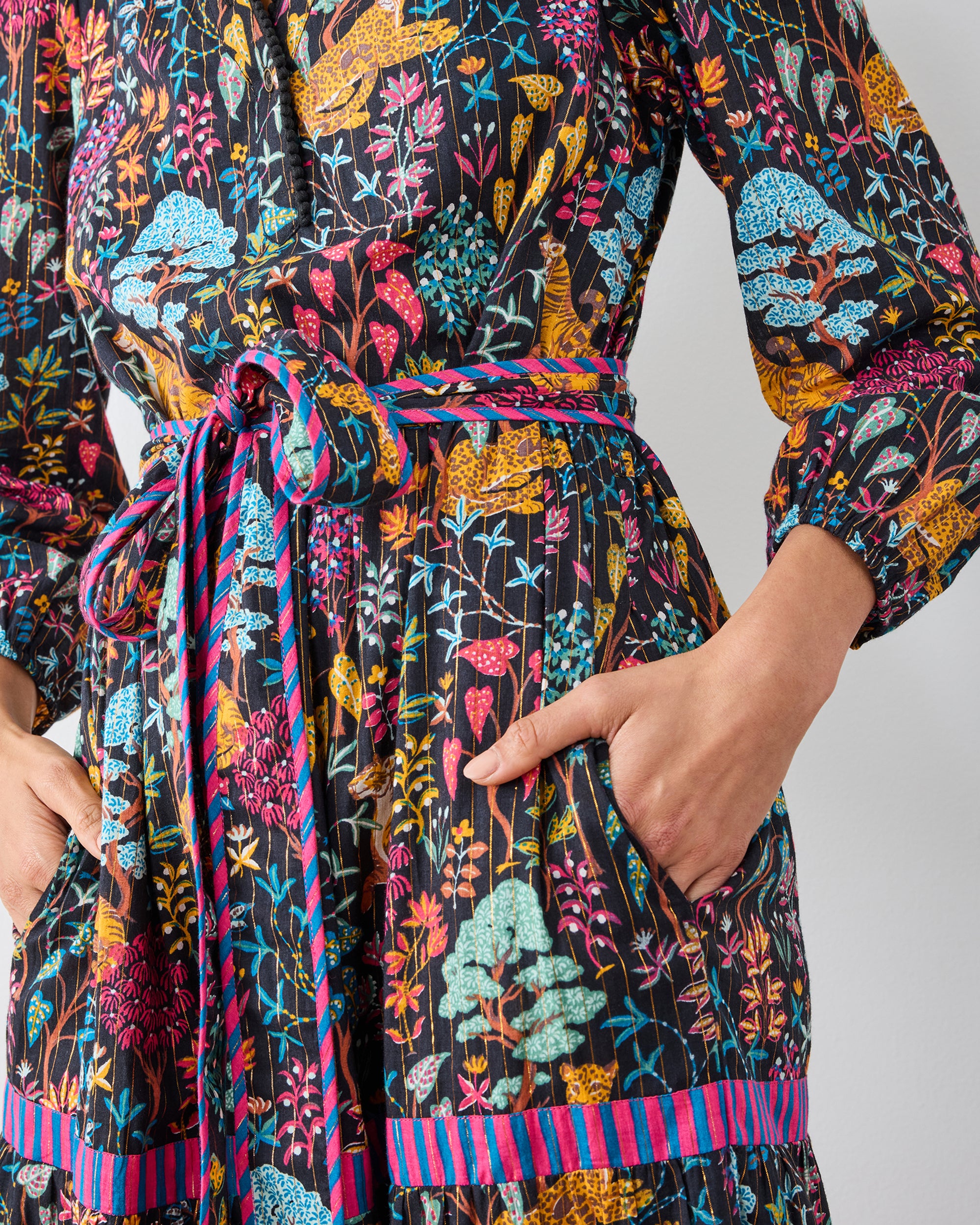 Garden Menagerie - One in A Million Dress - Ink – Printfresh