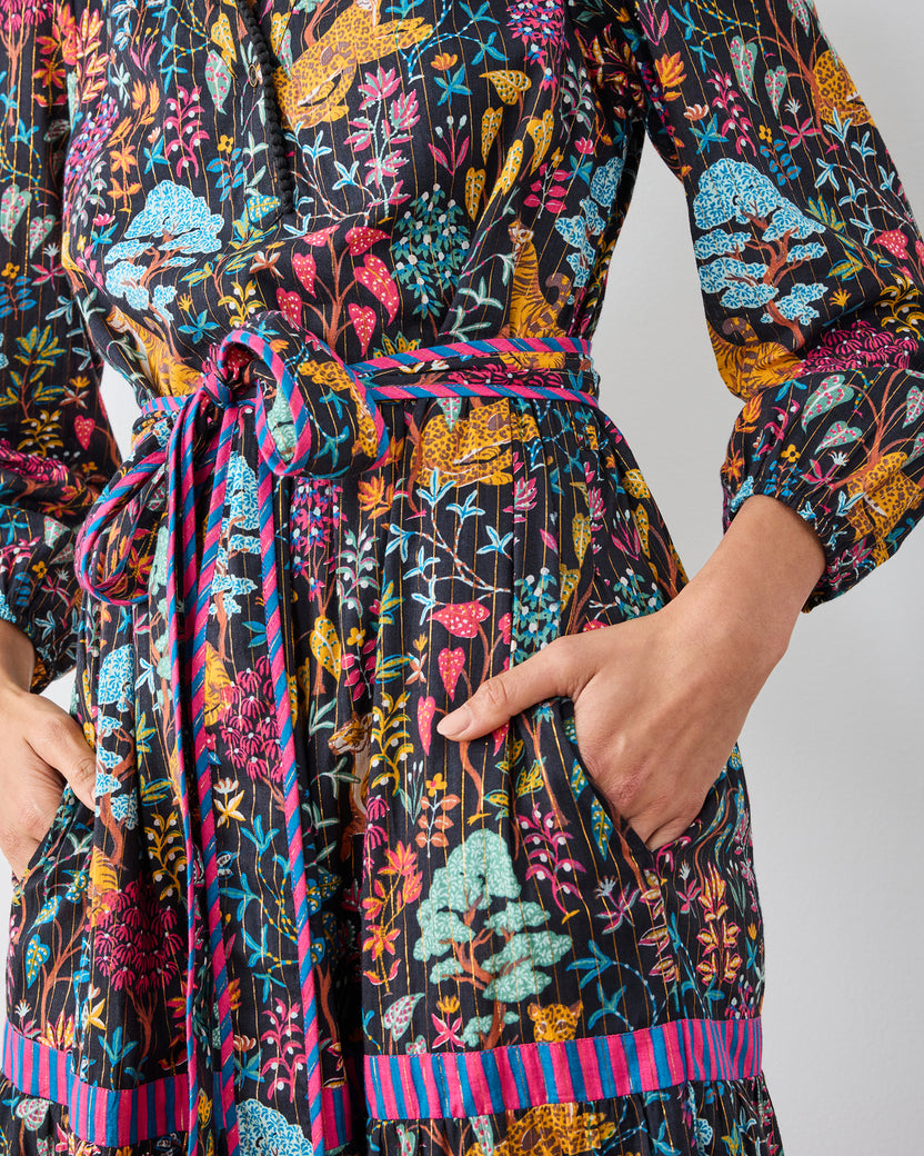 Garden Menagerie - One in A Million Dress - Ink - Printfresh