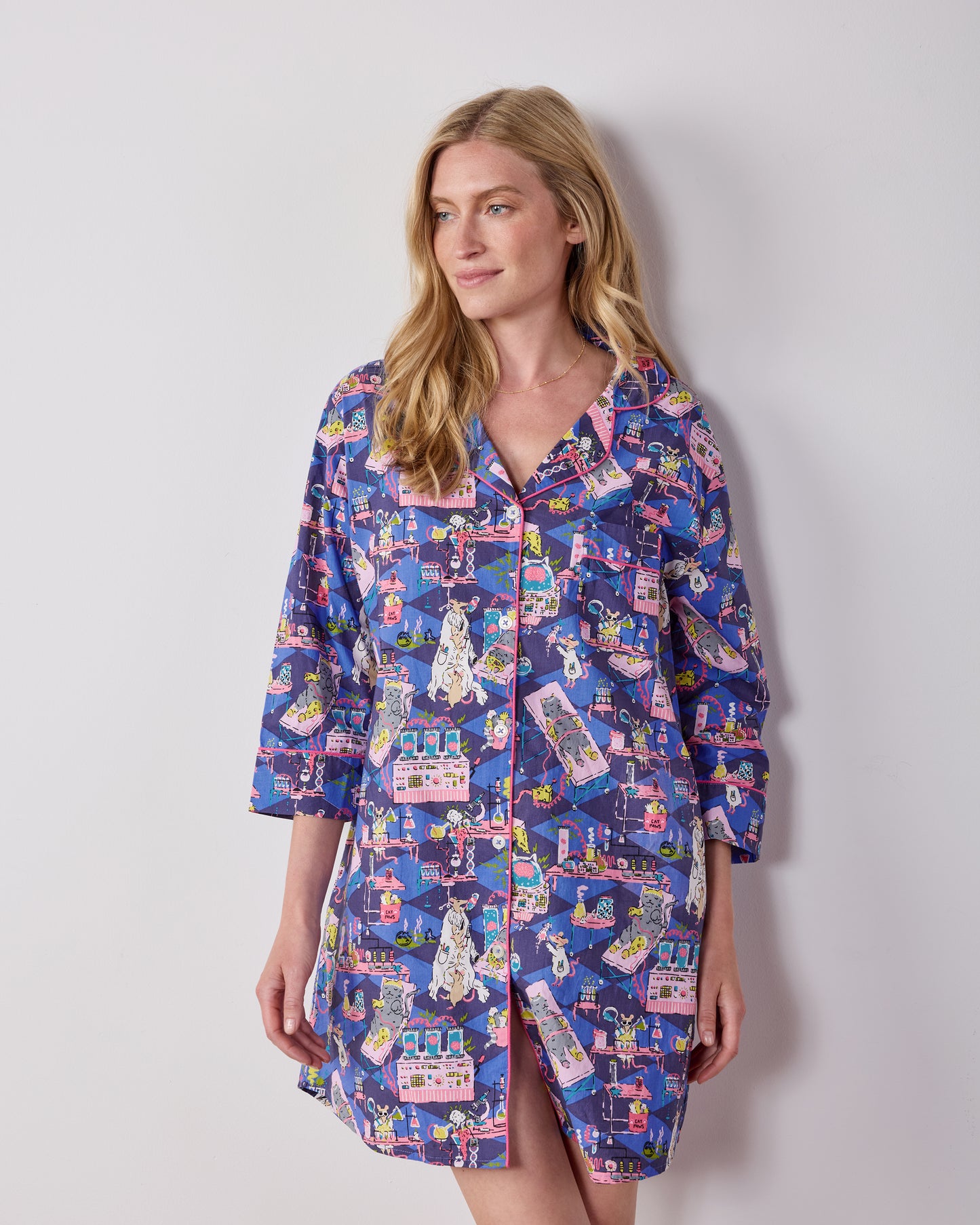 It's Alive - Sleep Shirt - Checkered Sapphire