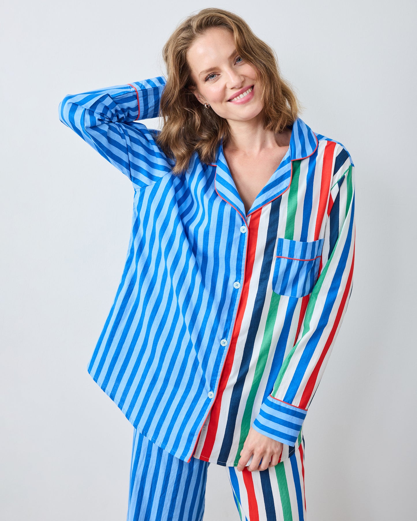 Gift Wrapping - Long PJ Set - Nautical Stripe - Printfresh