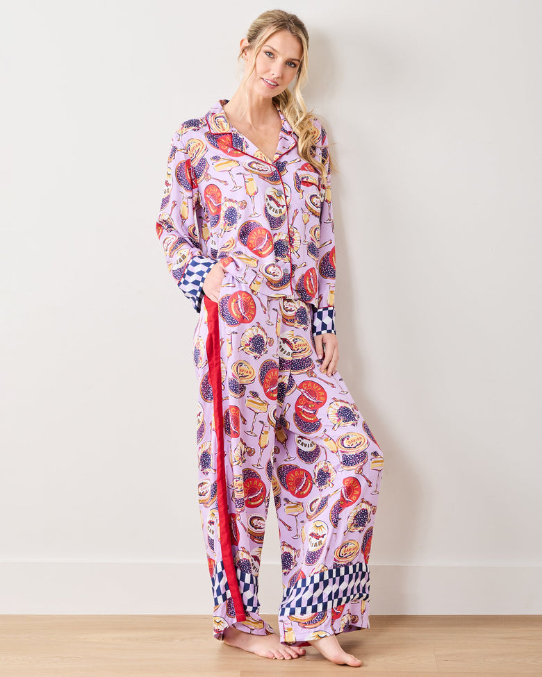 Champagne & Caviar - Eco Satin Rittenhouse Set - Lavender Spritz - Printfresh