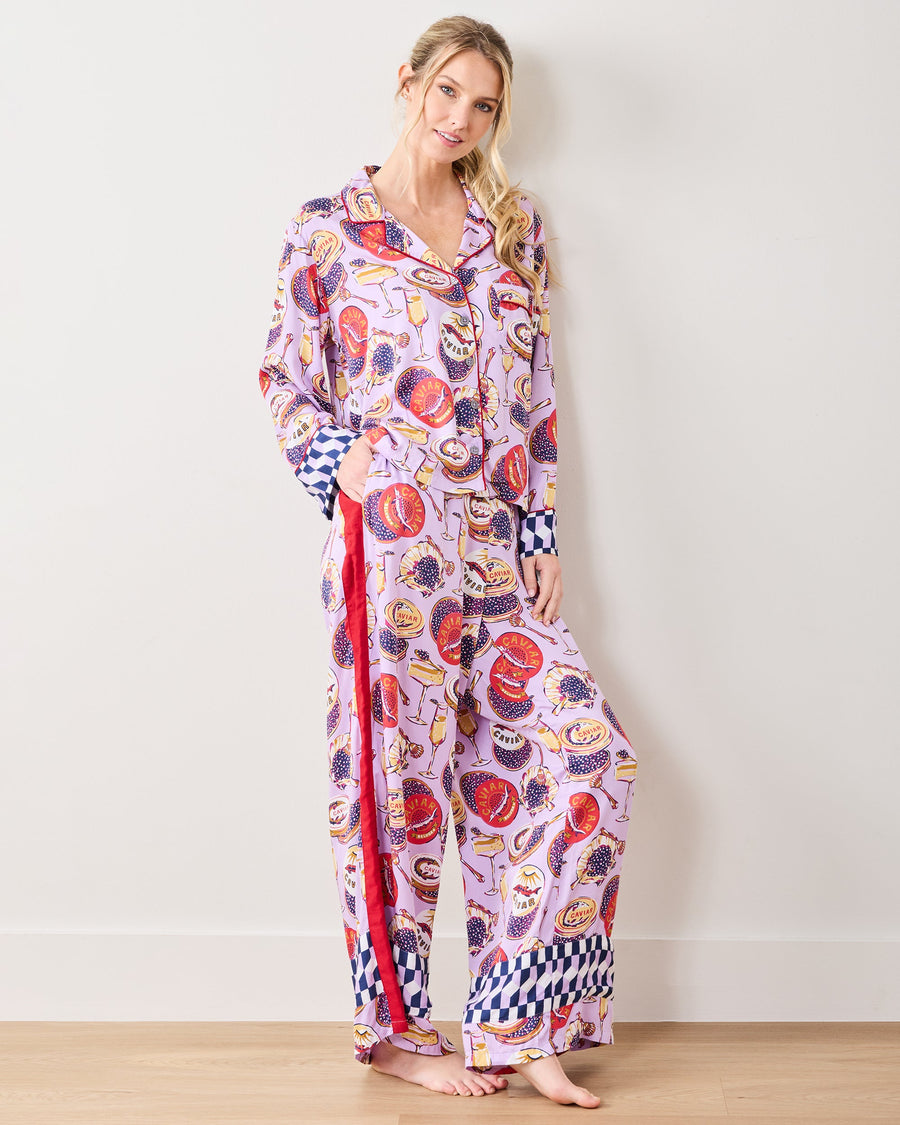 Champagne & Caviar - Tall Eco Satin Rittenhouse Set - Lavender Spritz - Printfresh