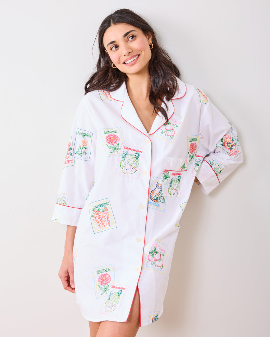 Seed Packets - Sleep Shirt - Cloud - Printfresh