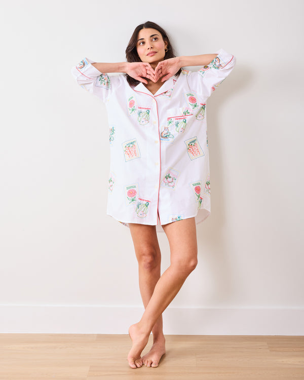 Seed Packets - Sleep Shirt - Cloud - Printfresh