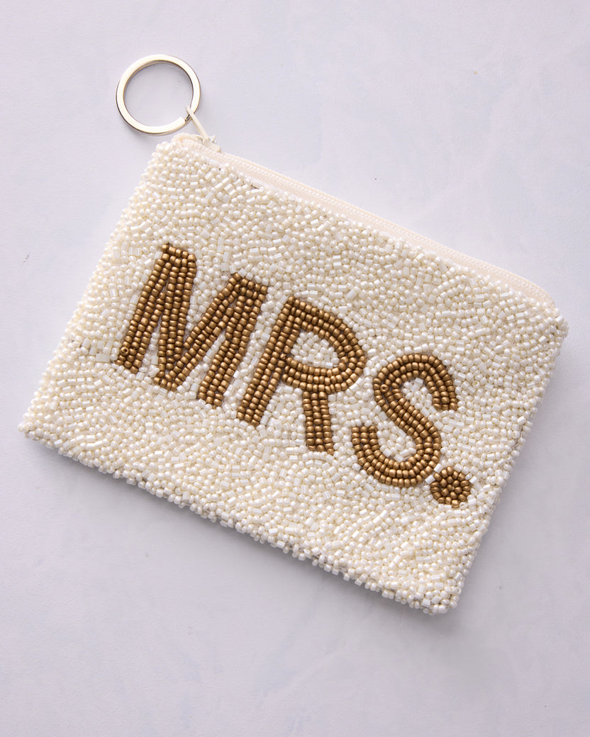 White - Mrs Coin Pouch - Tiana Designs - Printfresh